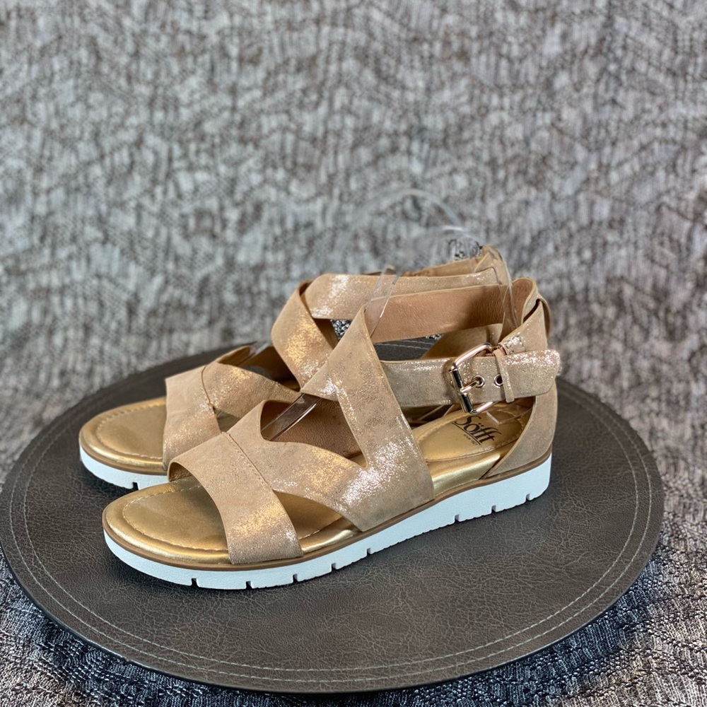 Softt Sandal Metallic 8.5 M Strappy Gladiator